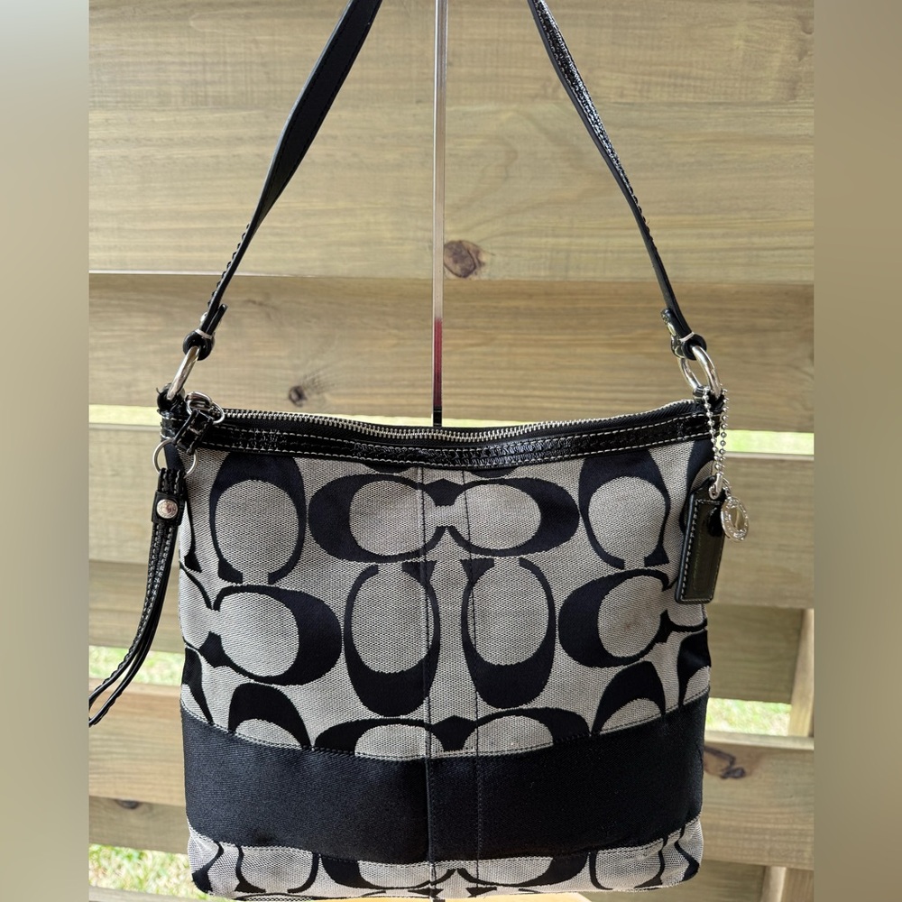 Coach Signature Logo Shoulder Bag